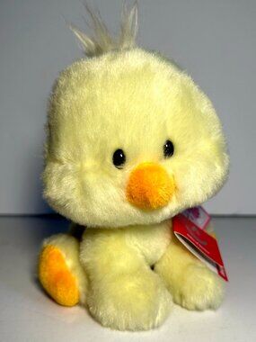 Aurora 6” Spring Bobble Yellow Chick Plush Toy